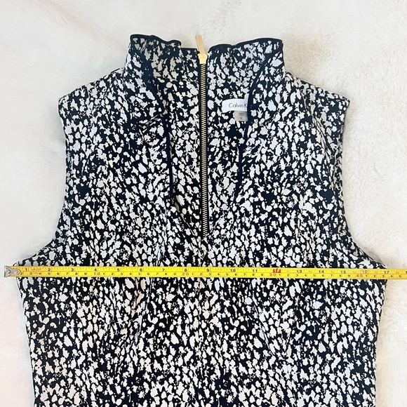 Calvin Klein White and Black Ruffle Dress - Picture 9 of 17